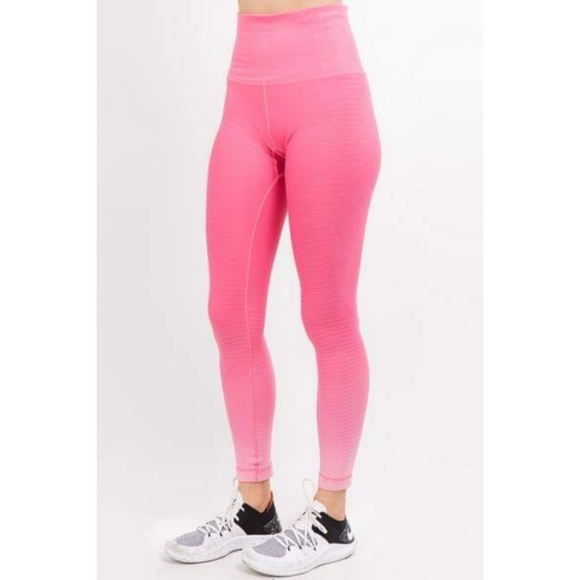 Active Ombre Moto Ridge Detail Leggings - Picture 2 of 2